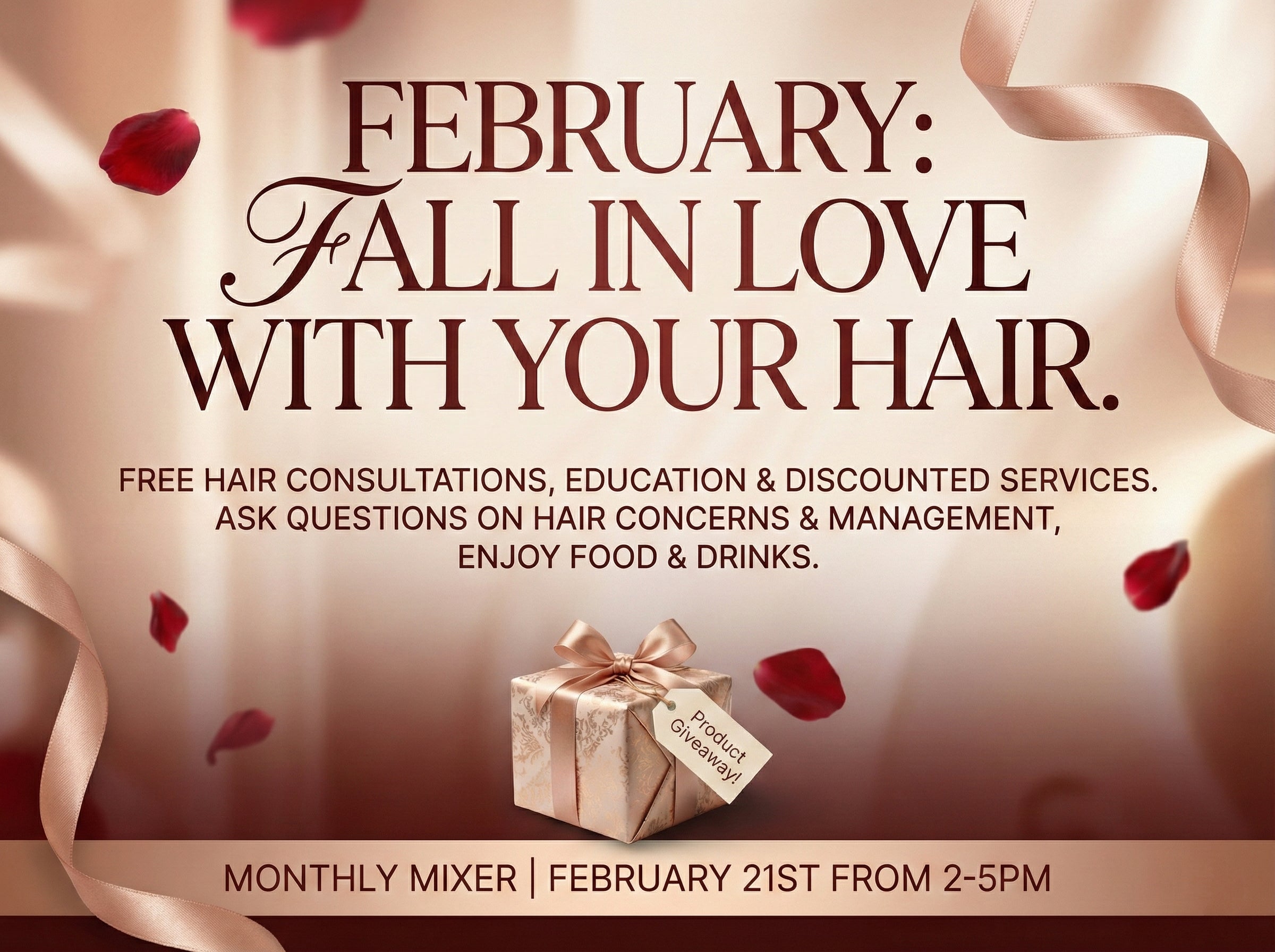 Kim Kimble Los Angeles salon monthly hair mixer event graphic